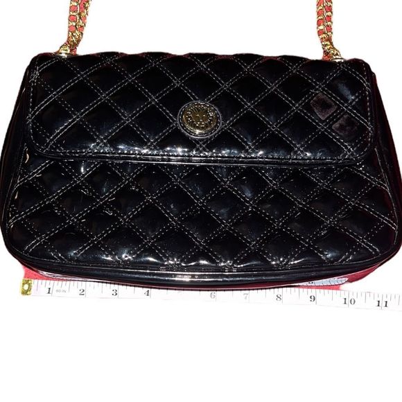 Anne Klein Ak Anne Klein Black Purse With Gold Chain - Women | Color: Black - Picture 12 of 12